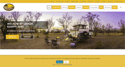Desktop Screenshot of lekkerkampplekke.co.za
